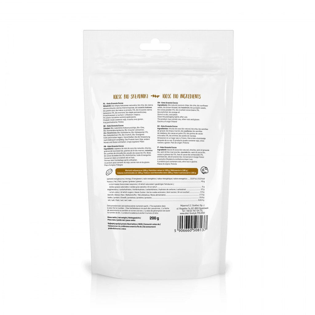 Bio Keto Granola Cocoa And Orange Oil
