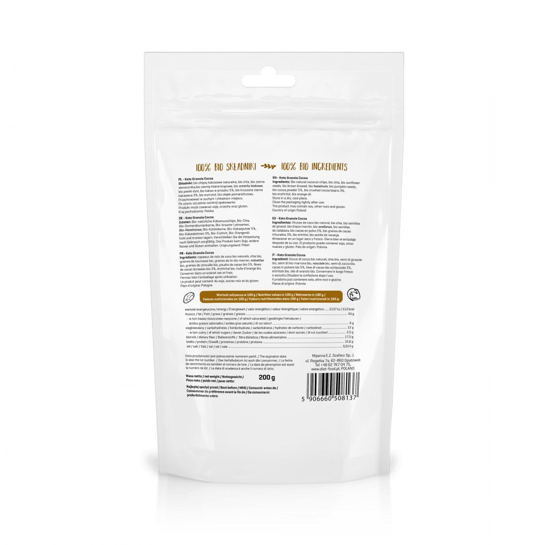 Bio Keto Granola Cocoa And Orange Oil