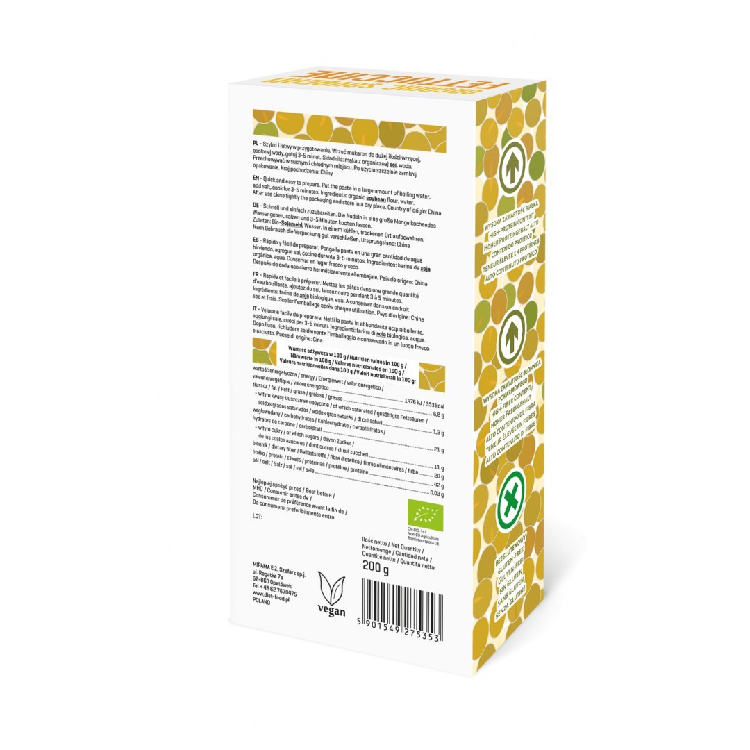 Bio Orange Soybean Pasta