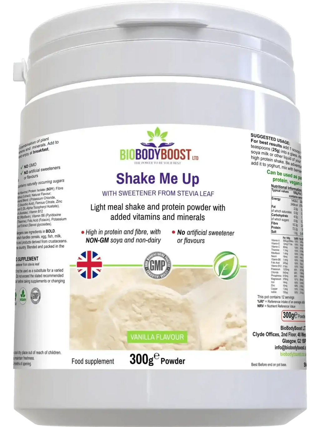 Shake Me Up Vanilla - Vegan Meal Shake
