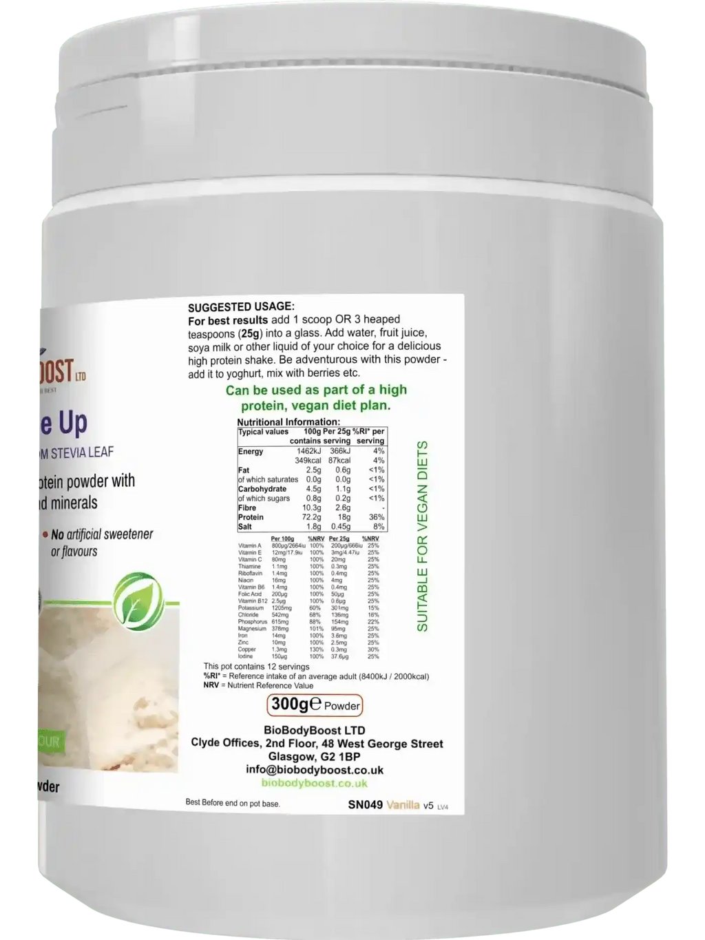 Shake Me Up Vanilla - Vegan Meal Shake