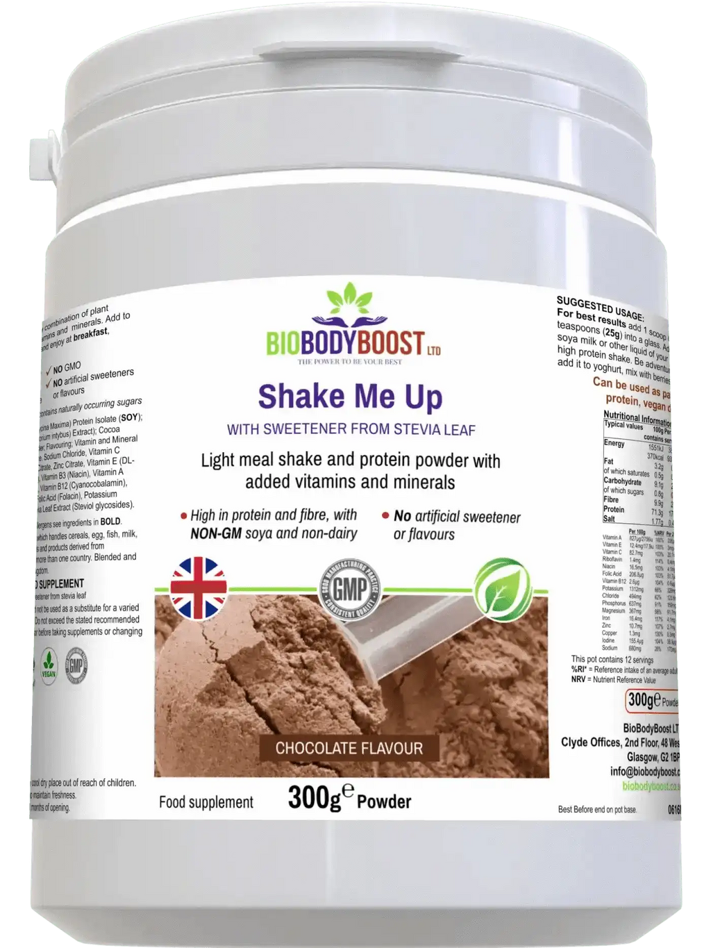 Shake Me Up Vegan Chocolate Meal Shake for Wellness
